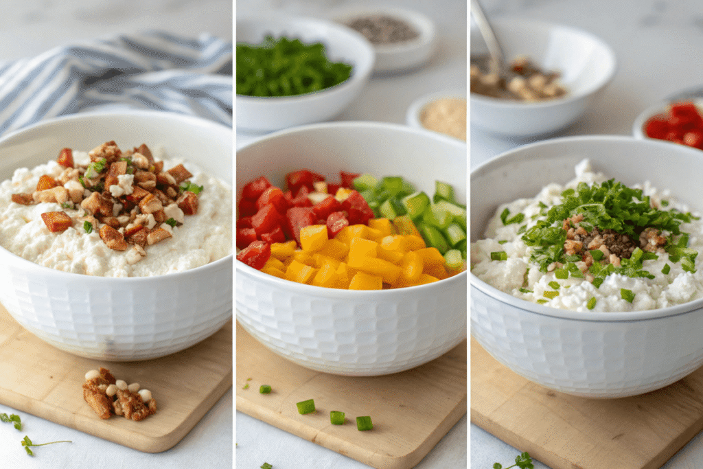 Step-by-Step Savory Cottage Cheese Bowl Assembly