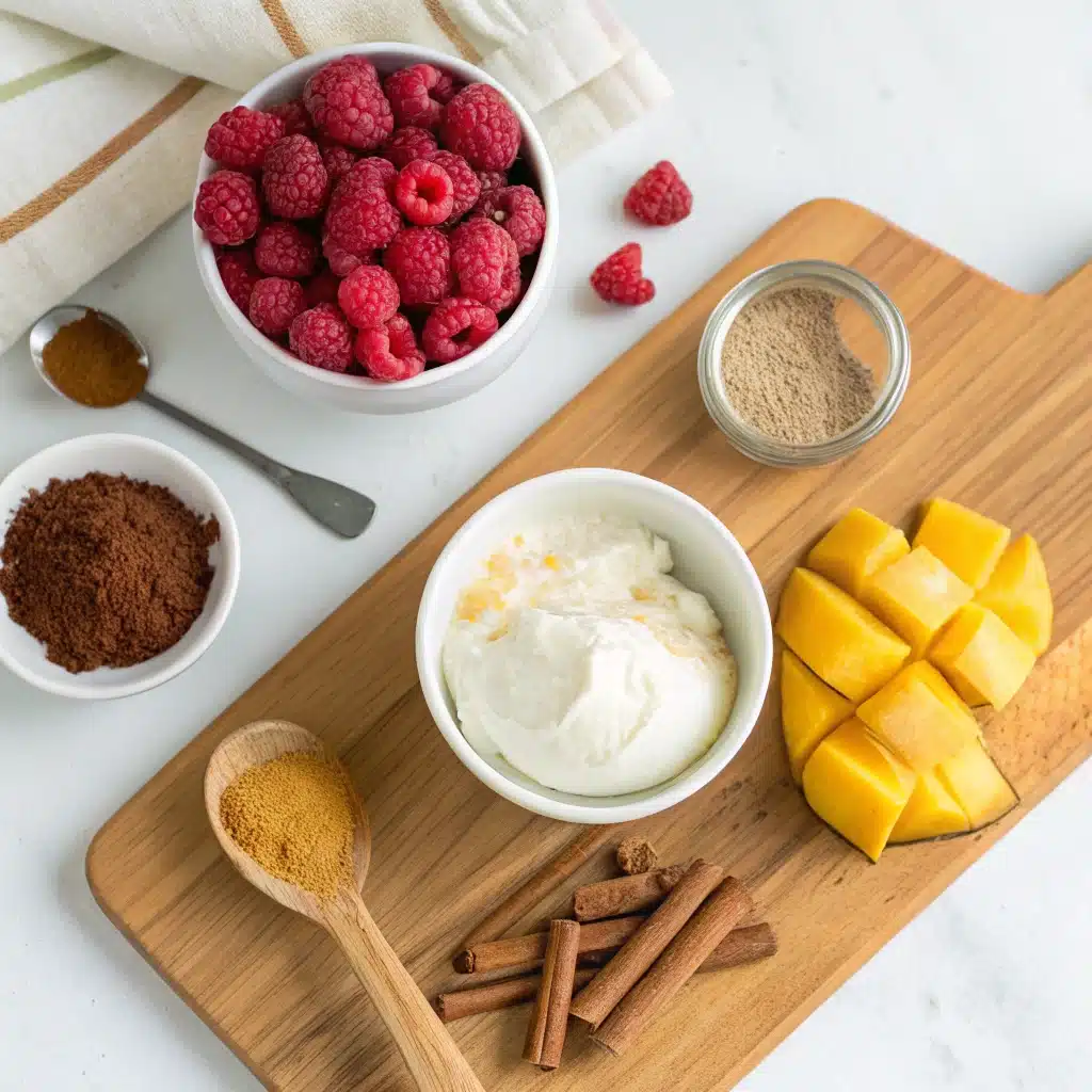 Ingredients for protein Greek yogurt ice cream